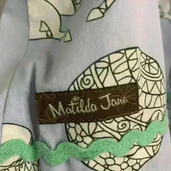 Matilda Jane Girls Blue Judy & Ethel Tank top Circus Wonderful Parade size10 - Picture 7 of 9